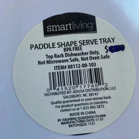 Paddle shape serve tray drift wood gray NWT - Picture 5 of 5